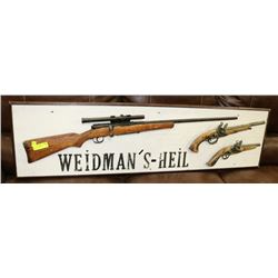 VINTAGE GUN SIGN