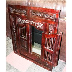 DECORATIVE WALL ENCLOSED MIRROR 31"X35"