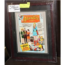 15 CENT SUPER GIRL DC COMIC FRAMED.