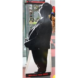 ALFRED HITCHCOCK CUT OUT. OVER 5' TALL