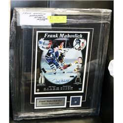 FRANK MAHOVLICH GUARANTEED AUTHENTIC AUTOGRAPH