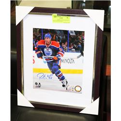 FRAMED EDMONTON OILERS RYAN SMYTH SIGNED 8X10