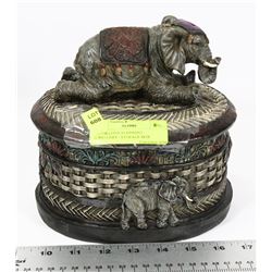 DECORATIVE ELEPHANT JEWELLERY / STORAGE BOX