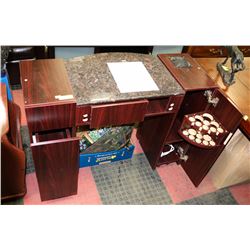 ROSEWOOD & MARBLE TOP ESTHETICIAN