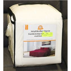 MICROFLEECE KING SIZE OFF WHITE ANTI PILL SHEET