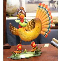 METAL DECORATIVE TURKEY