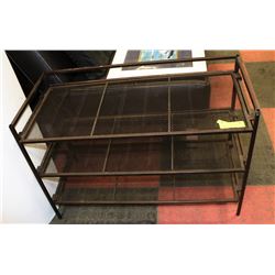3 TIER METAL COLLAPSIBLE SHOE RACK 26X13X18