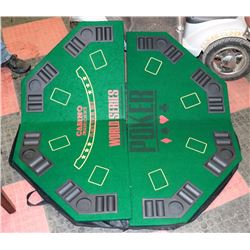 WORLD SERIES OF POKER TABLE TOP FELT MAT WITH 8
