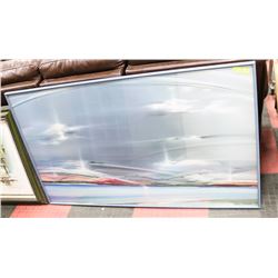 DECORATIVE  AIRBRUSH PRINT 34 1/2"H X 58"W