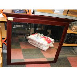 LARGE ROSEWOOD COLOR  WALL MIRROR