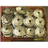 BOX OF ROOFING NAIL ROLLS.