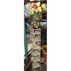 DECORATIVE ARTIFICIAL FLOWER POT WITH FRUIT AND