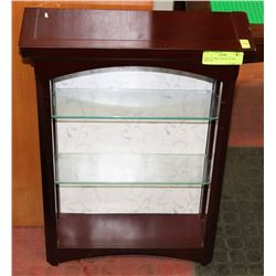 DISPLAY SHELF WITH 2 GLASS SHELVES