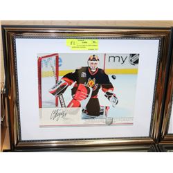 FRAMED CALGARY FLAMES MIKKA KIPRUSOFF SIGNED