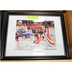 FRAMED OTTAWA SENATORS MARTIN GERBER SIGNED