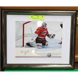 FRAMED CAROLINA HURRICANES CAM WARD SIGNED