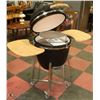 Image 3 : NEW BLACK 21.5" KAMADO BBQ GRILL CERAMIC COOKER,