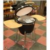 Image 3 : NEW BLACK 21.5" KAMADO BBQ GRILL CERAMIC COOKER,