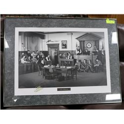 VANCOUVER CANUCKS FRAMED 33X25 LIMITED PRINT ON