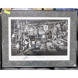 VANCOUVER CANUCKS FRAMED 33X25 LIMITED PRINT