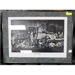 VANCOUVER CANUCKS FRAMED 33X25 LIMITED PRINT ON TO