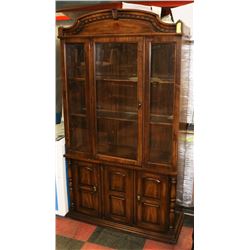 WOOD AND GLASS CHINA CABINET
