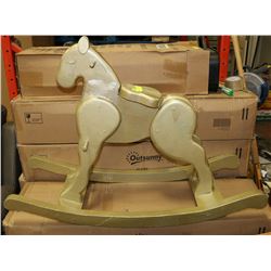 WOODEN ROCKING HORSE