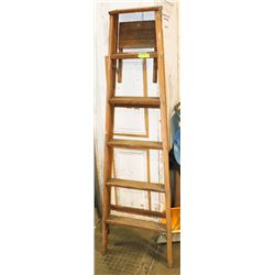 6 FOOT WOODEN LADDER
