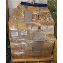 PALLET OF REDISH TILE AND TRIM 425 SQ FT 8X8 TILE