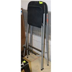 2 FOLDING BAR STOOLS