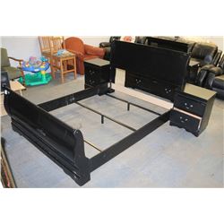 QUEEN SIZE SLEIGHBED STYLE BEDROOM SUITE