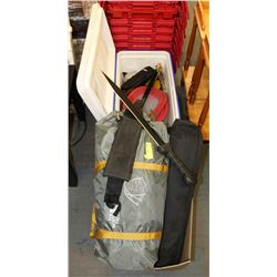 CAMPING GEAR INCLUDING, NORTH FACE TENT, 2 COLEMAN