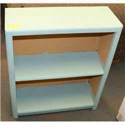 GREEN VINTAGE SMALL WOOD SHELF