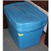 Image 1 : BUNDLE OF 4 BLUE RUBBERMAID STORAGE