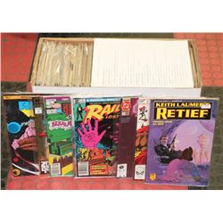 ON CHOICE: BOX OF ASSORTED COMIC BOOKS.
