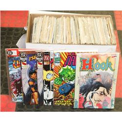 ON CHOICE: BOX OF ASSORTED COMIC BOOKS.