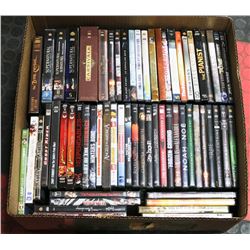 LARGE BOX W/57 DVDS, PLUS 4 MULTI-DISK