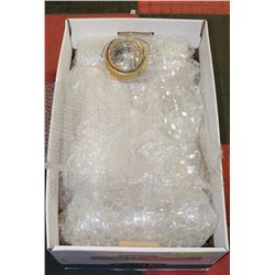 LARGE BOX OF NEW VASES AND MORE