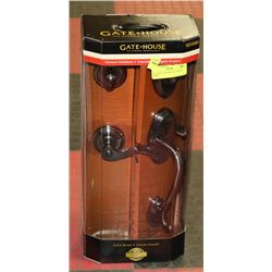 ENTRANCE HANDLE SET - SOLID BRASS.