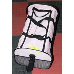 PINK PET FABRIC CARRIER.