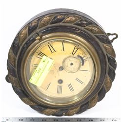 OLD SHIPS CLOCK WITH DAY TIME