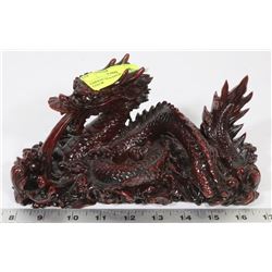 CHINESE DRAGON BURGUNDY IN COLOR