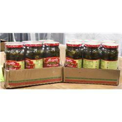 TWO CASES OF 6 SLICED HOT JALAPENO PEPPERS