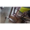 Image 2 : CONCRETE FINISHING TOOL AND PAIR FOLDING TABLE LEGS AND HOOK ON LADDER