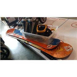 2 SNOWBOARDS, BINDINGS AND BOOTS