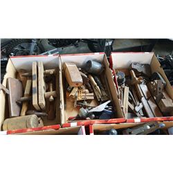 THREE BOXES OF VINTAGE TOOLS