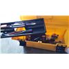 Image 1 : YELLOW RUBBERMAID TOOL BOX W/ CONTENTS