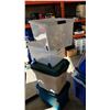 Image 2 : LOT OF TOTES WITH LIDS