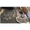 Image 2 : TWO METAL CUTOUTS OF HARLEY DAVIDSON AND VW