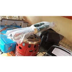 ROLL OF HEAT SHIELD, CAMP STOVE AND BATTERY BOX